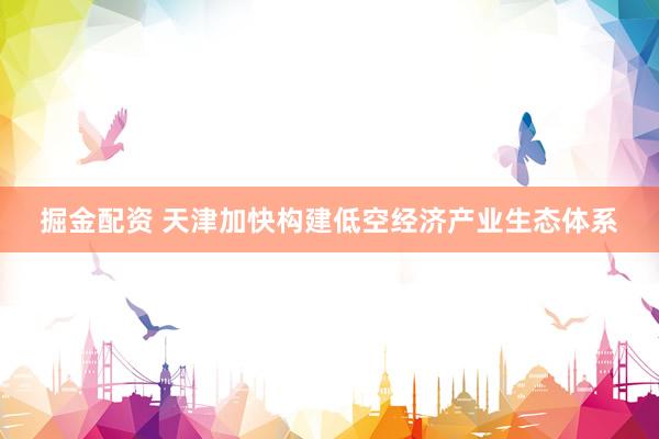 掘金配资 天津加快构建低空经济产业生态体系