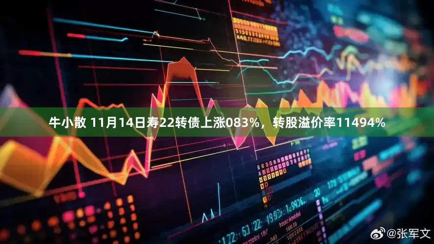 牛小散 11月14日寿22转债上涨083%，转股溢价率11494%